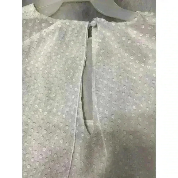 St John White Silk Flowey Blouse & Silk Cami Size Large Feminine Brunch Wedding - Picture 13 of 13